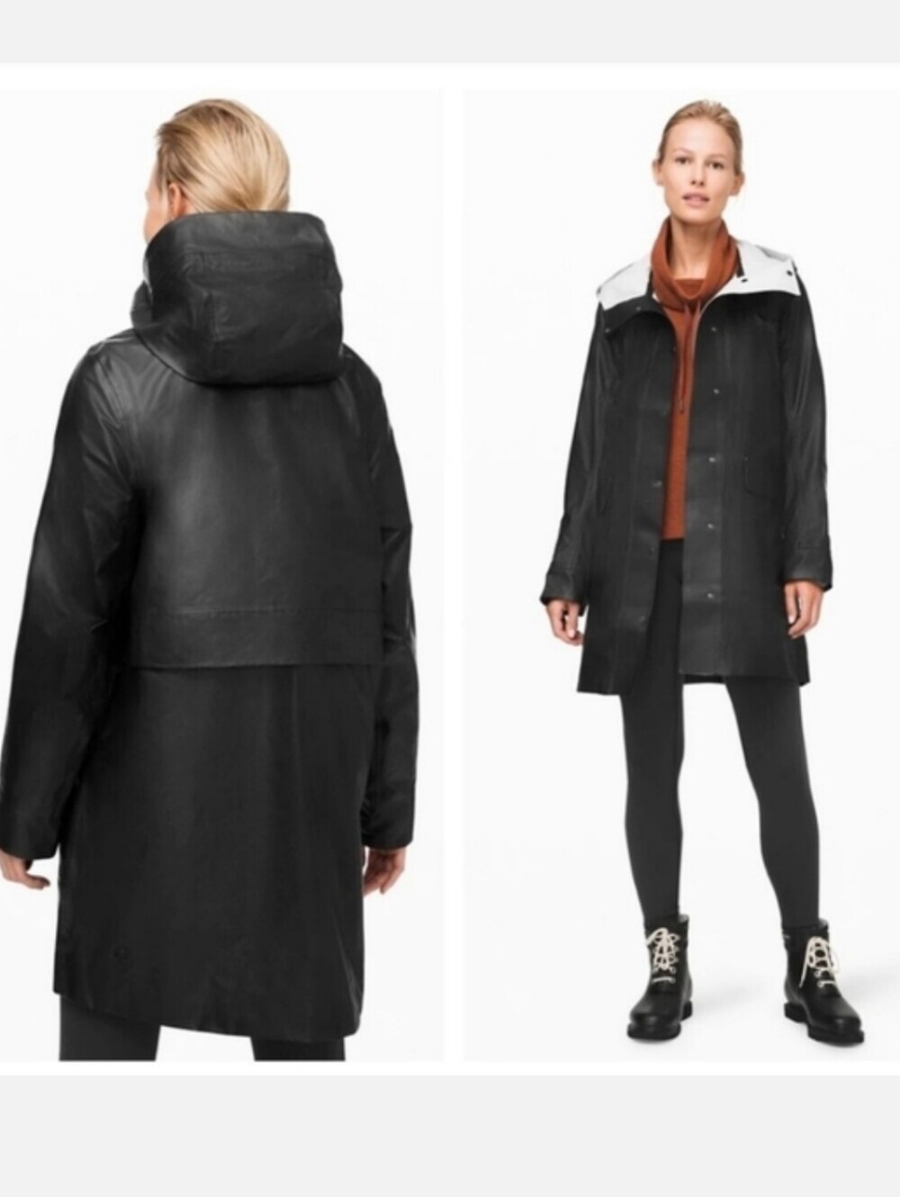 Lululemon Into The Drizzle Hooded Rain Trench